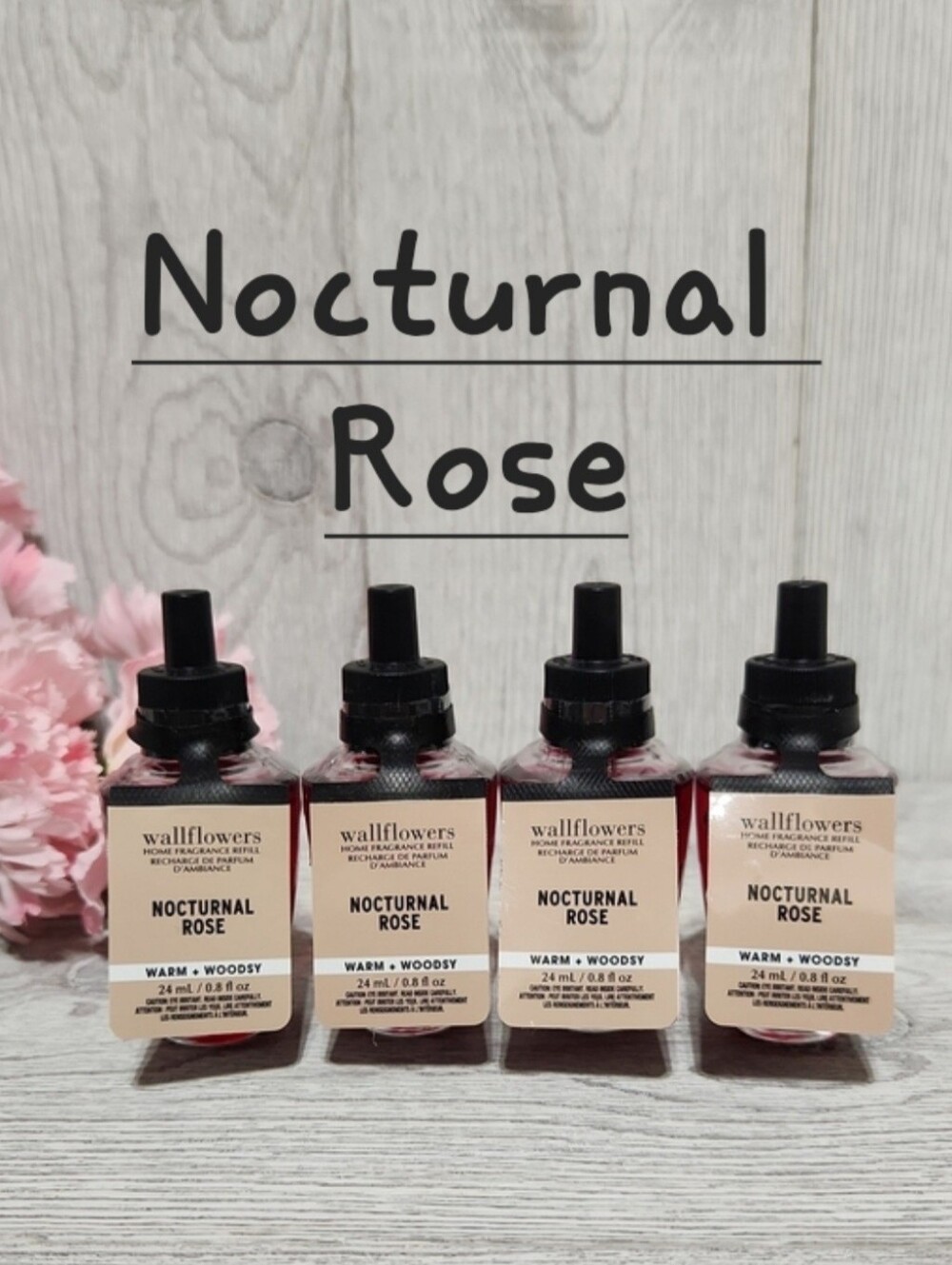 Bath & Body Works Nocturnal Rose Wallflower Refills X4